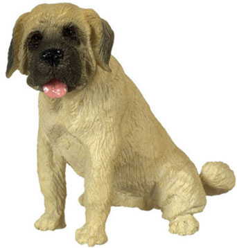 Dollhouse Miniature Sitting Mastiff